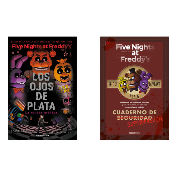 Five Nights At Freddys Novela Grafica + Cuaderno - 2 Libros