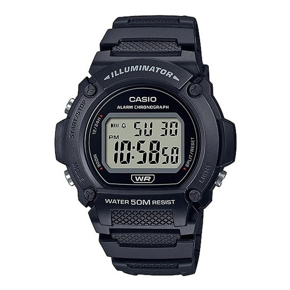 Reloj Casio Digital Hombre W-219h Garantía Oficial Colores