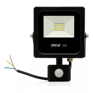 Reflecto Led Sica - 30w - Sensor Movimiento - Apto. Exterior Color De La Carcasa Negro