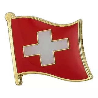 Pin Metalico Broche Bandera Suiza Pasaporte Viaje Pais