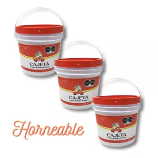 Cajeta Horneable Alta Repostería Cubeta 5kg (paq 3 Cubetas)