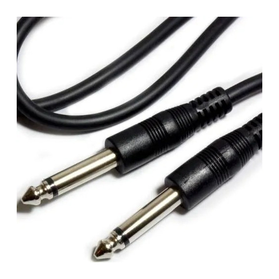Cable Audio Profesional Plug/plug 6.3 Mm Mitzu 11-6072 1.8m
