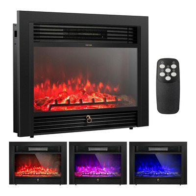 Insertos De Lareira Elétrica Costway 72cm 750w/1500w 3 Flame