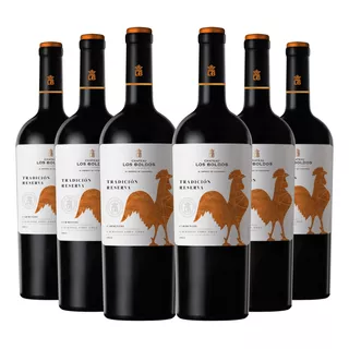 6 Vinos Los Boldos Tradicion reserva Carmenere