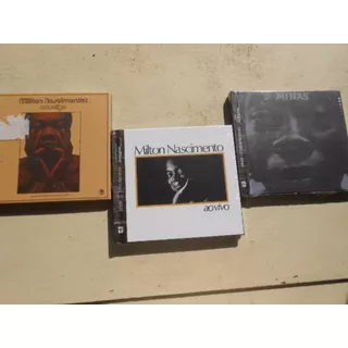 Milton Nascimento 3 Cd's Novos Pelo Preço De Um C/ Brinde