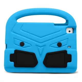 Capa Infantil Maleta Com Alça Para iPad Mini 6 Geração 2021 Cor Azul-claro