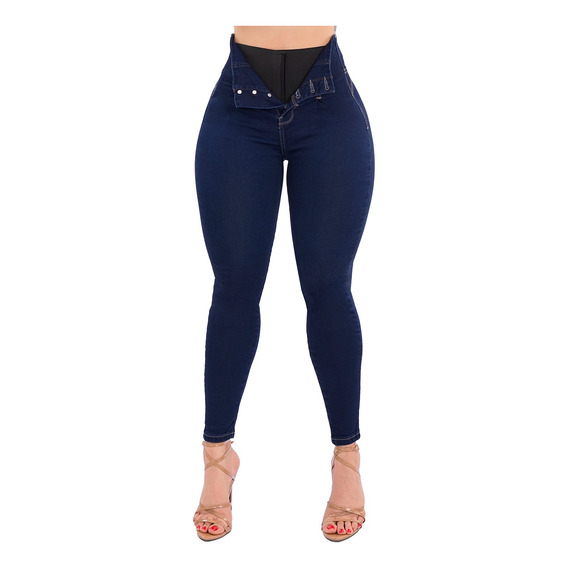  Jeans Dama Pantalones  Mujer Levanta Pompa Ajusta Cintura 