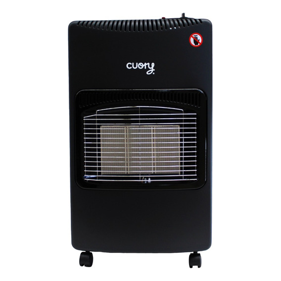 Calefactor a gas portátil para interior y exterior Cuory Calefactor CUO-002F para ambientes de 30m² con conexión: gas envasado - negro