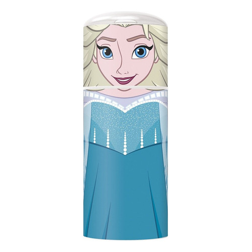 Vaso Infantil Para Niños Con Tapa Y Pico Frozen Anna Disney Color Azul