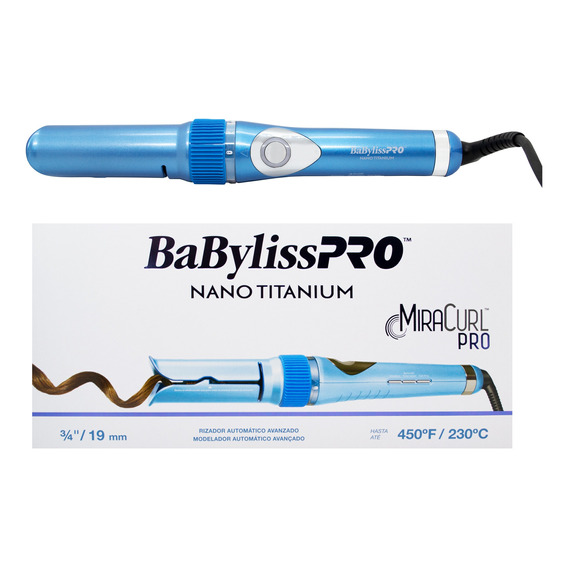 Babyliss Pro Miracurl Nano Titanium Rizador Buclera 19mm 3c