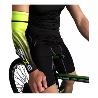 2 Par Mangas Bike Compresión Protección Uv Ciclismo Deporte