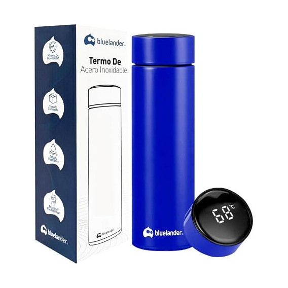 Termo Inteligente Pantalla Led Digital Lector De Temperatura