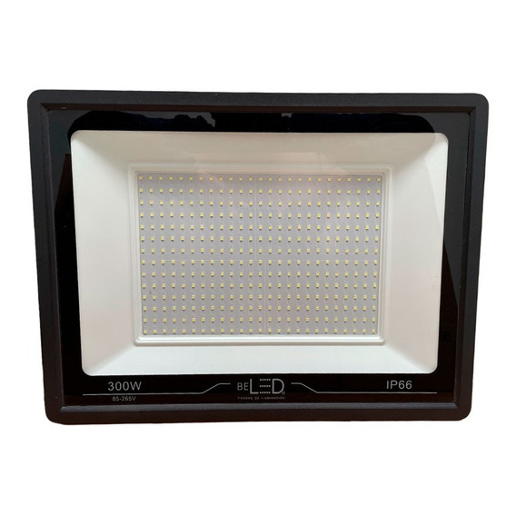 Reflector Led 300w Ultradelgado Exterior Alta Potencia 3000w Color de la carcasa Negro Color de la luz Blanco frío