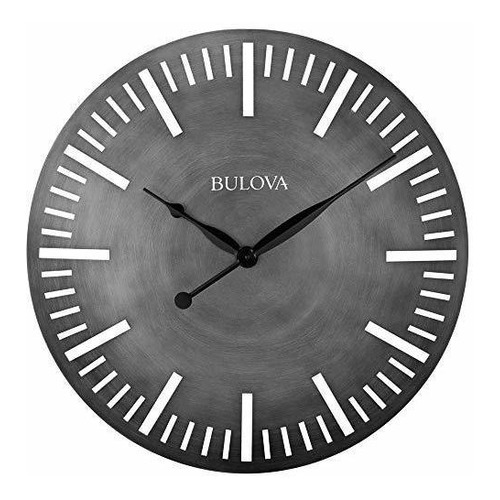 Bulova C4869 - Reloj De Pared Color Plateado