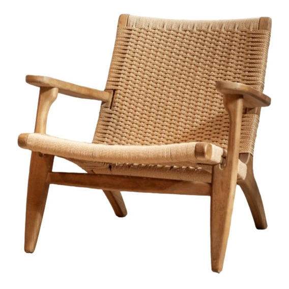 Butaca Poltrona Hanoi Madera Olmo Asiento Fibras- Berna Home