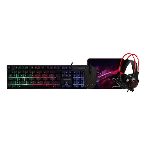 Kit Gamer Pc Color del teclado Negro