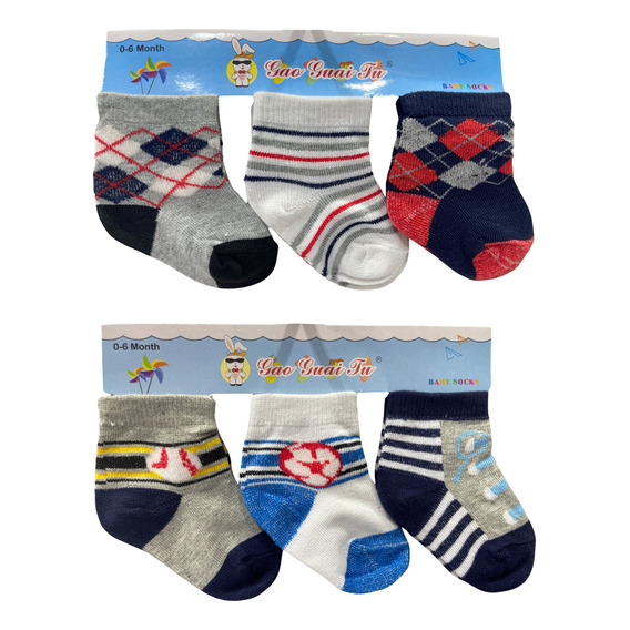 Pack 12 Pares Calcetines Bebé Niño 0 A 2 Años Calcetas Bambú