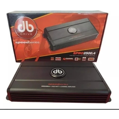 Amplificador Db Drive Spro2500.4 De 4 Canales Gran Calidad Color Negro