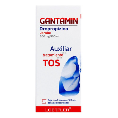 Gantamin Dropropizina Jarabe 300mg/100ml Loeffler Tos