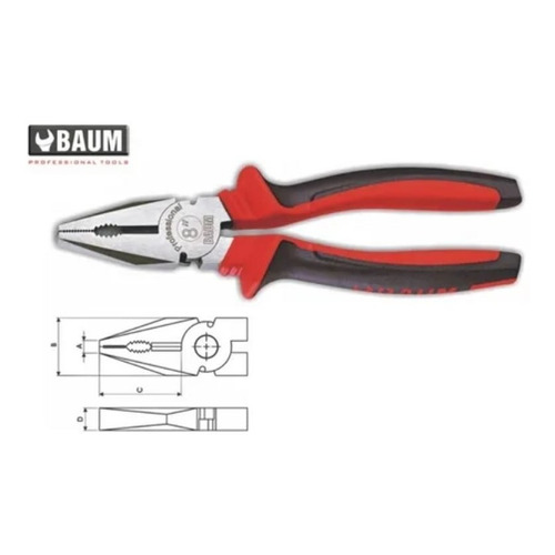 Pinza Universal 7'' 200mm Baum Profesional