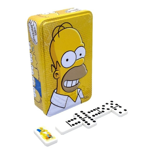 Domino Tin Los Simpsons Caja Metalica Novelty