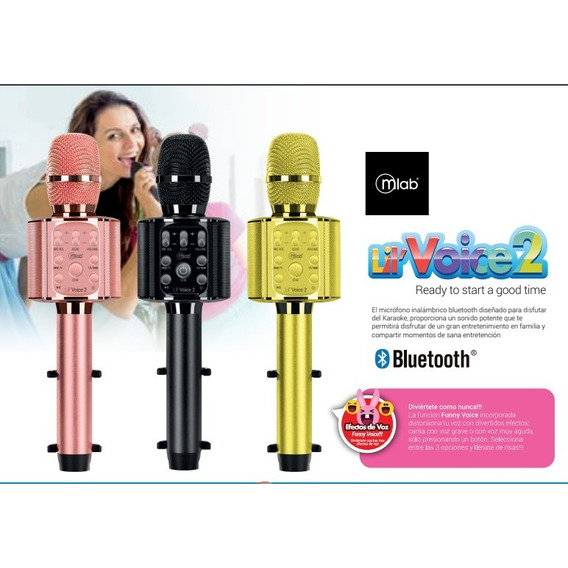 Microfono Karaoke Bluetooth Parlante Lil´ Voice 2 Microlab