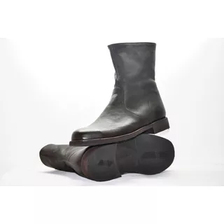 Bota Hombre Cuero Piel Abrigada Negro Goma Febo Tabbuso Zap 