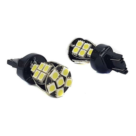 Lampara T20 20 Led 3528 Blanca W3x16s 2 Polos Canbus 12v