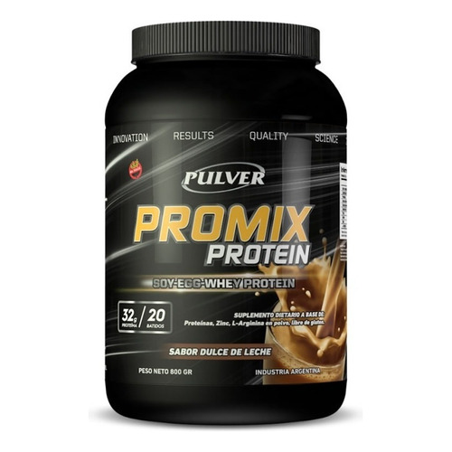 Promix Pulver 800 Grs Zin Arginina Oxido Nítrico Proteína Sabor Dulce de leche