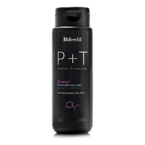 Biferdil P+t Shampoo Seborrea Y Caida Con Zinc 300ml