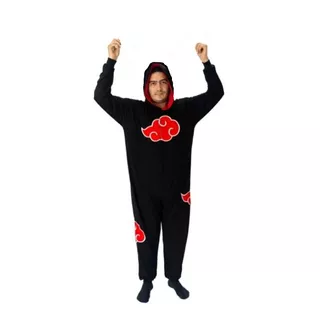 Pijama Infantil Macacão Naruto Ninja Akatsuki + Brinde