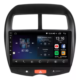 Central Multimidia Asx Core G3 Android 12 Carplay Qled 10p Ano Do Carro 2010 - 2011 - 2012 - 2013 - 2014 - 2015 - 2016 - 2017 - 2018 - 2019 - 2020 - 2021 - 2022 Cor Preto Com Botão Do Pisca Alerta