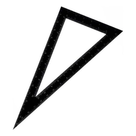 Escuadra Acero Graduada Triangulo 200x400 Mm Black Jack D114