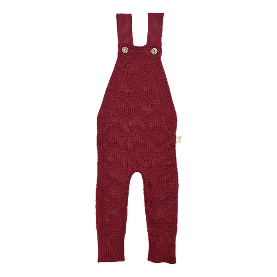 Jardinero Espiga Mini Anima Invierno Tejido Bebe Bordo