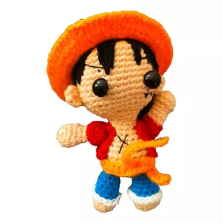 Monkey Luffy Amigorumi Juguete Tejido A Mano Crochet