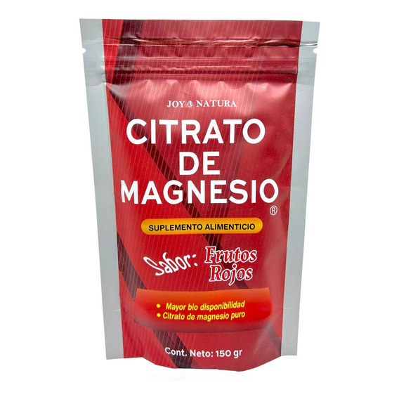 Citrato De Magnesio En Polvo Frutos Rojos 150 Grs Joy Natura
