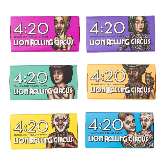 Cajita De Papers Cueros Lion Rolling Circus X420 Celuloso #9