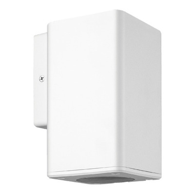 Aplique Unidireccional Cuadrado Blanco Exterior Pc Apto Gu10