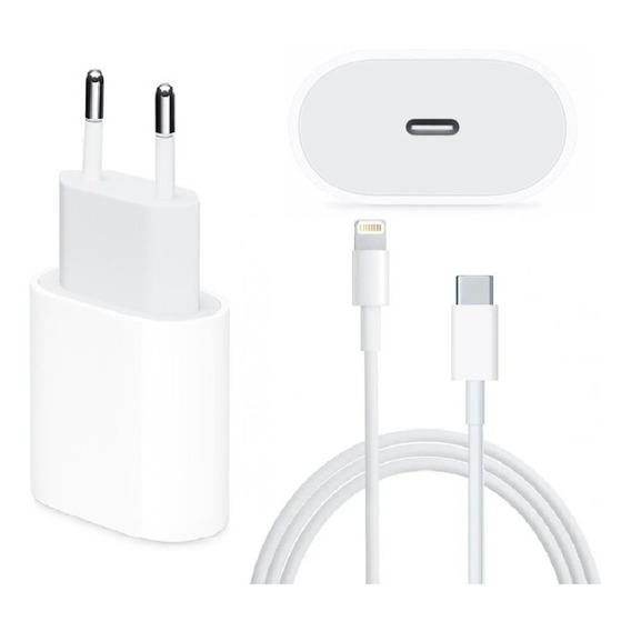 Cargador Carga Rápida 20w Tipo C + Cable Usb-c Clic