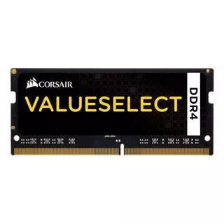 Memoria Ram Value Select Gamer Color Negro 8gb 1 Corsair Cmso8gx4m1a2133c15