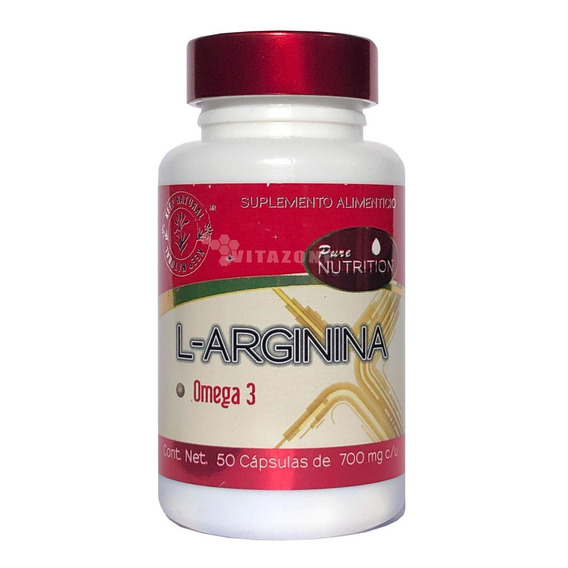 L-arginina Omega3 50 Caps De 700 Keep Natural Mg Sabor Sin Sabor