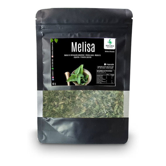 Melisa (toronjil) Hierba Seca 100% Natural 40 G