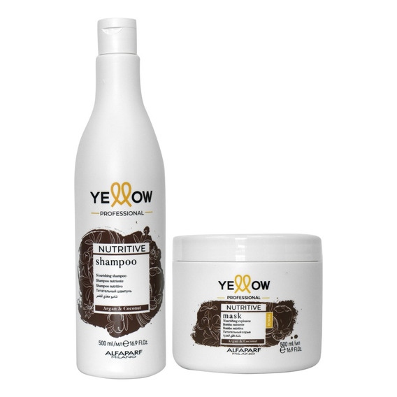  Yellow Nutritive Shampoo 500 Ml + Mask Nutritive 500 Ml