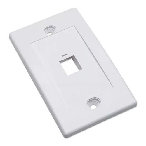 Tapa Para Caja Belden Ax102660 1 Salida Tipo Keystone /v Color Blanco