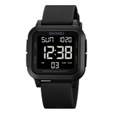 Relógio Digital Skmei 1894 50 Metros À Prova D'água - Black Cor Da Correia Preto