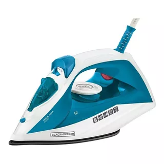 Ferro De Passar Roupa Black Decker Com Vaporizador Base Antiaderente Azul E Branco Modelo Fx2100 110v/127v