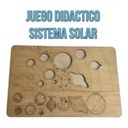 Sistema Solar De Madera Juego Didactico Infantil 