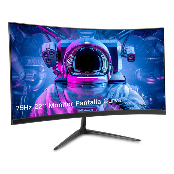 Monitor Gamer 22 Pulgadas Con Led Pantalla Curva Hdmi Vga