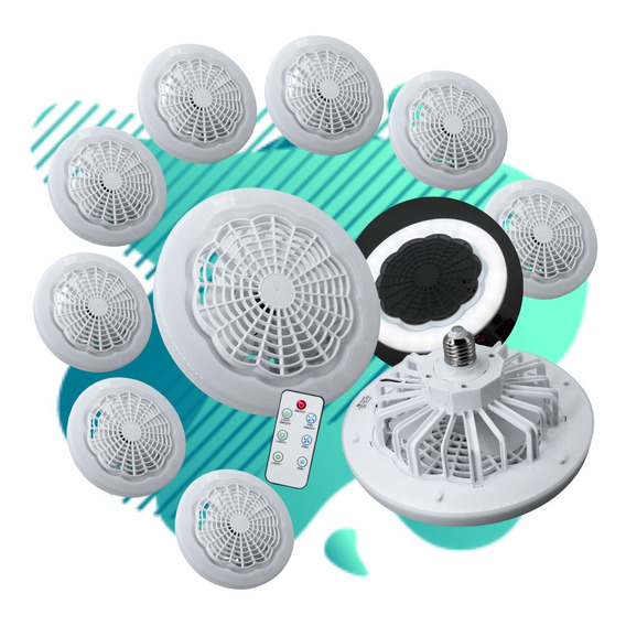 10 Lamparas De Techo Con Ventilador 30w Luz Blanca Oferta