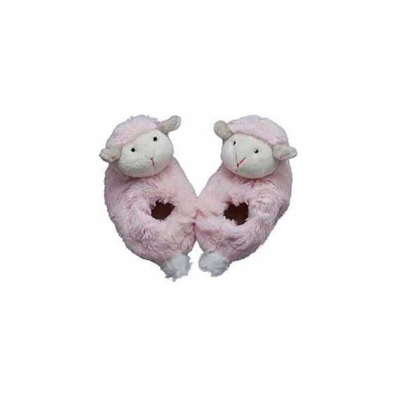 Pantuflas De Plush Oveja Con Sonajero